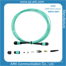 MPO MTP Om3 Aqua Fiber Optic Cable Patchcord